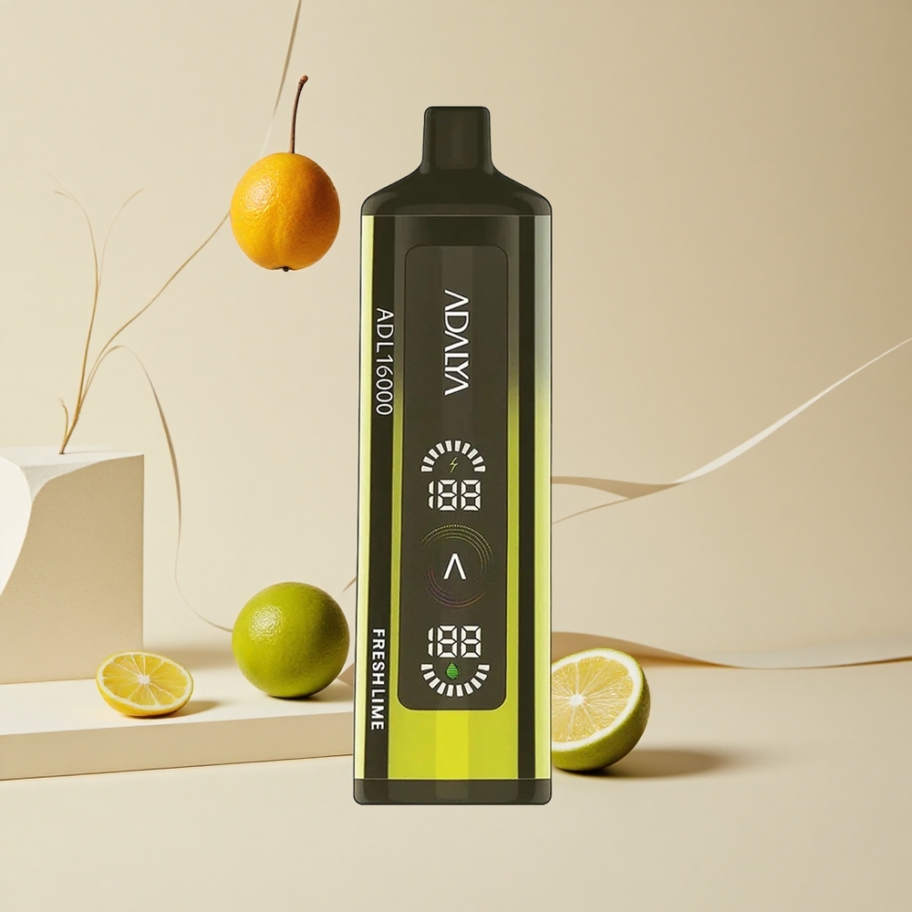 Adalya ADL 16000 PRO Puffs Jednorazové Vape Čerstvá Limeta 25ml 2% Nikotínu