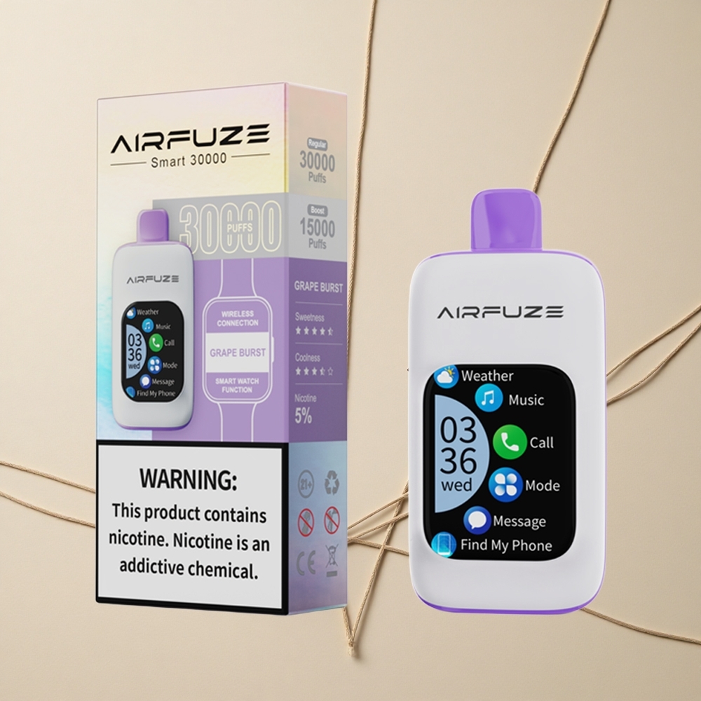 AirFuze Smart 30000 Púchov Jednorazové Vape Hroznový Výbuch 900mAh Type-C