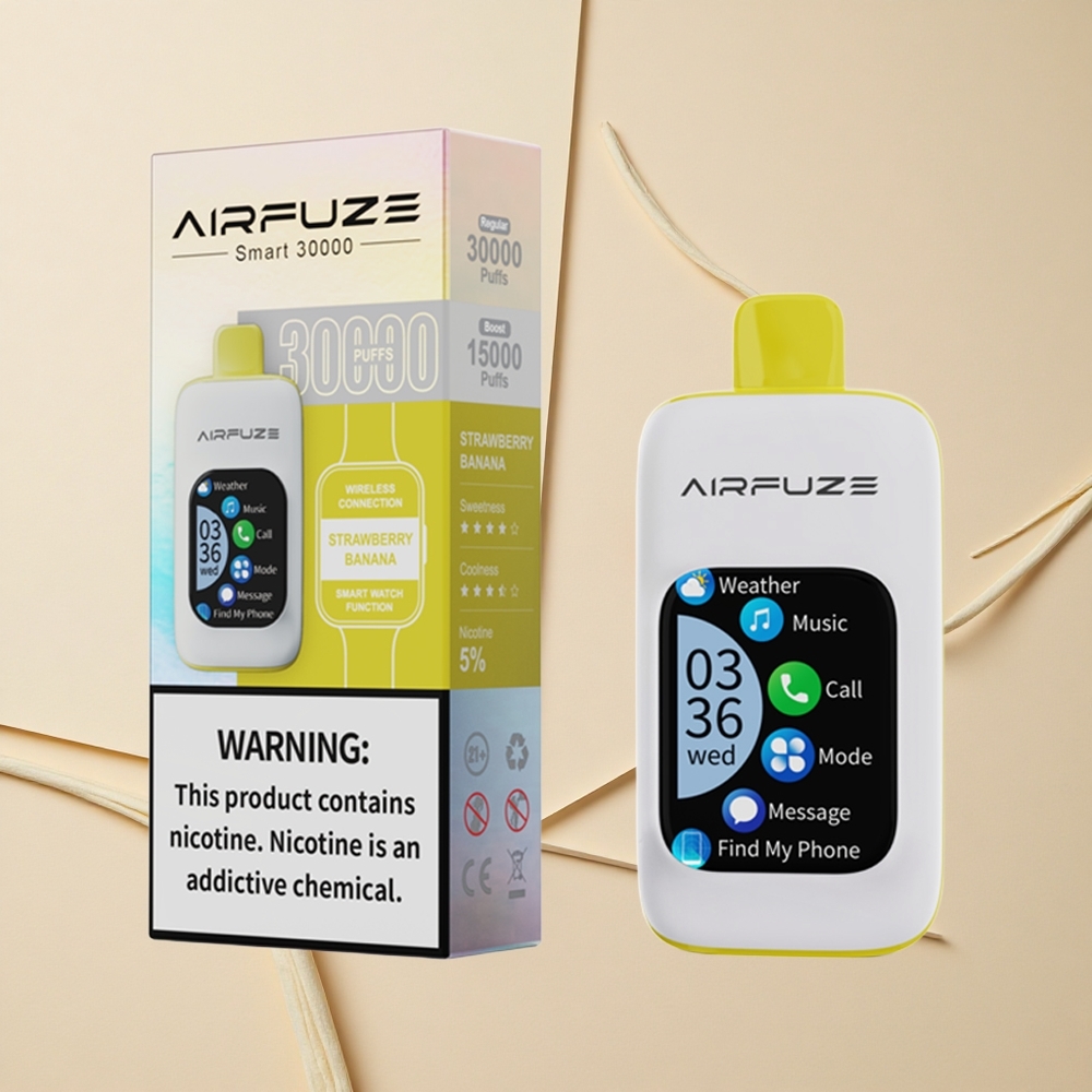 AirFuze Smart 30000 Púchov Jednorazové Vape Jahoda Banán 900mAh Typ-C