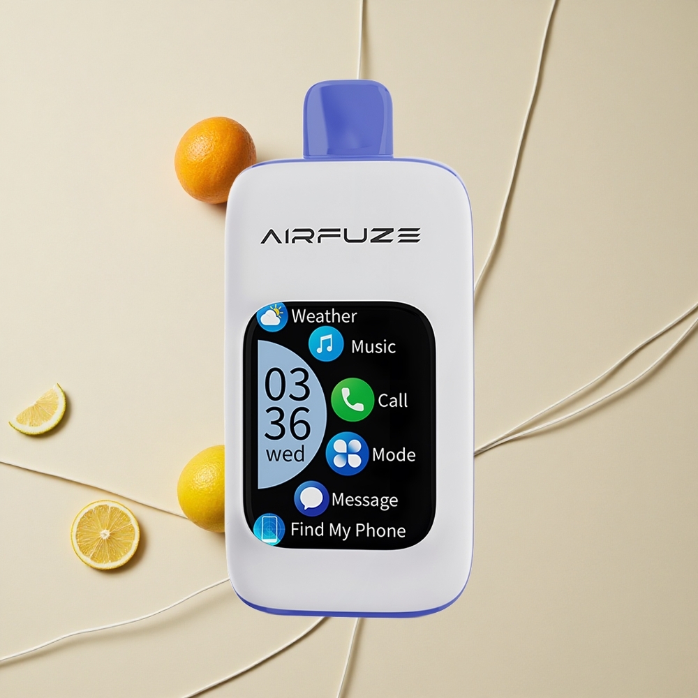 AirFuze Smart 30000 Puffs Miamská Mäta Jednorazové Vape 5% Nikotínu 900mAh Batéria
