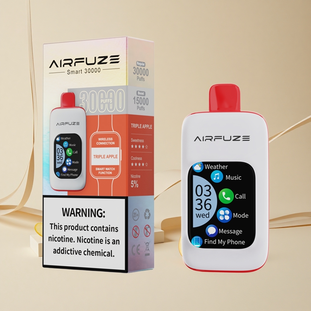 AirFuze Smart 30000 Puffs Trojité Jablko 900mAh Type-C