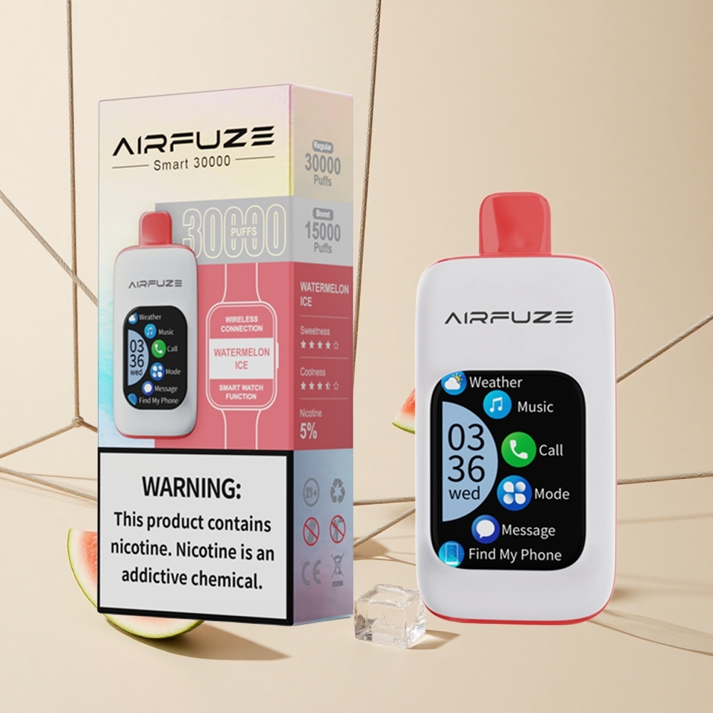AirFuze Smart 30000 Puffs Vodný melón Ľad Jednorazové Vape 5% Nikotínu Typ-C