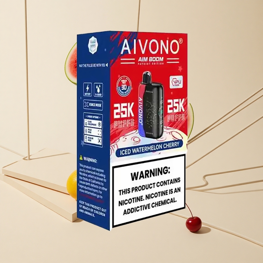 Aivono Aim Boom 25000 Púchov Jednorazové Vape Mrazený vodný melón čerešňa 28ml 650mAh