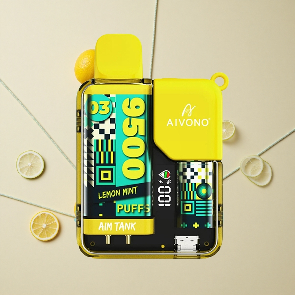 Aivono Aim Tank 9500 Púchov Citrón Mäta 18ml 650mAh LCD