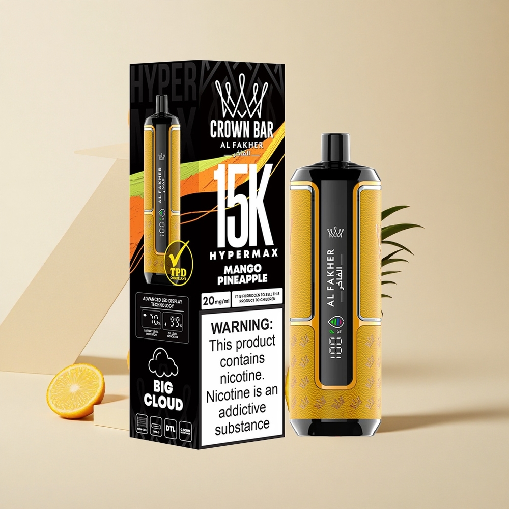 Al Fakher Crown Bar 15K Hypermax 15 000 Púchov Mango Ananás 22ml 600mAh Battery