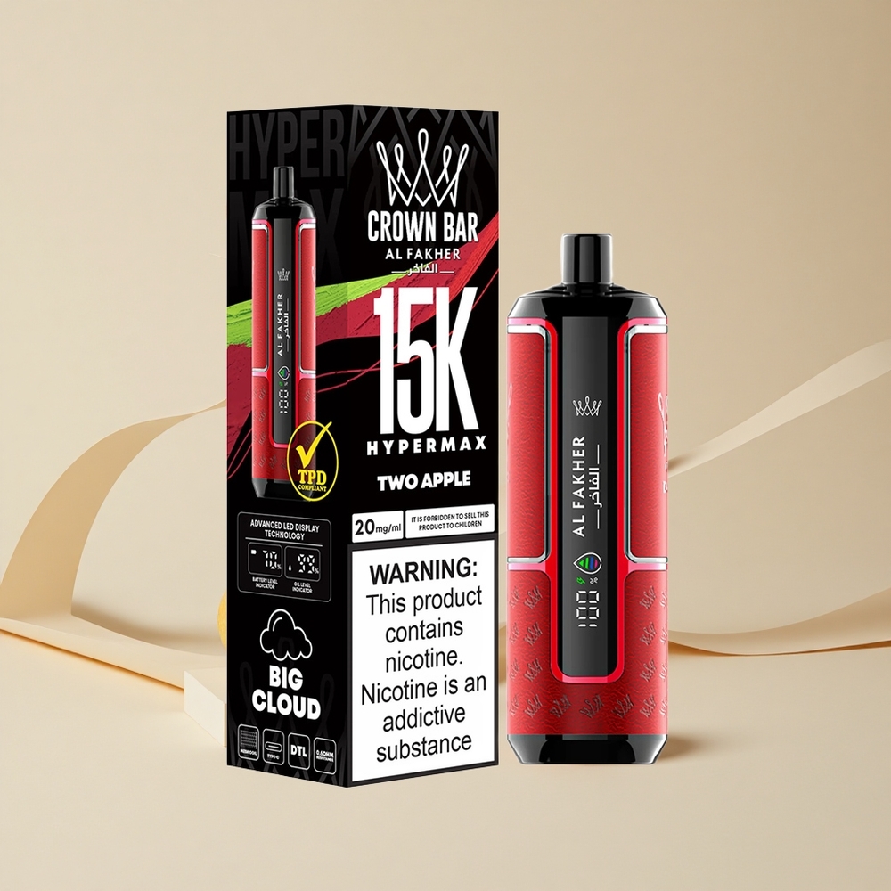 Al Fakher Crown Bar 15K Hypermax Dve Jablká 22ml/600mAh