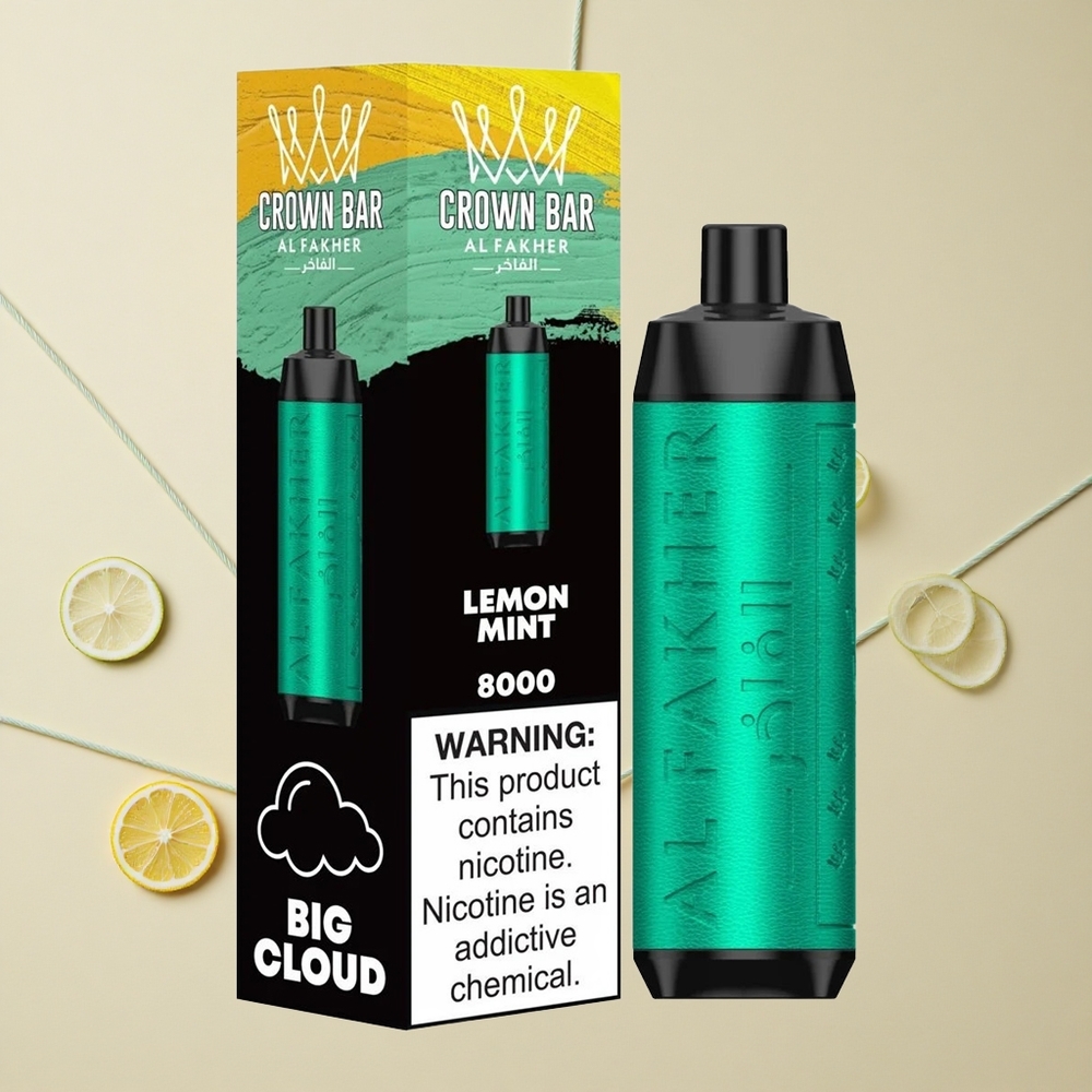 Al Fakher Crown Bar 8000 Citrónová Mäta 18ml 5mg