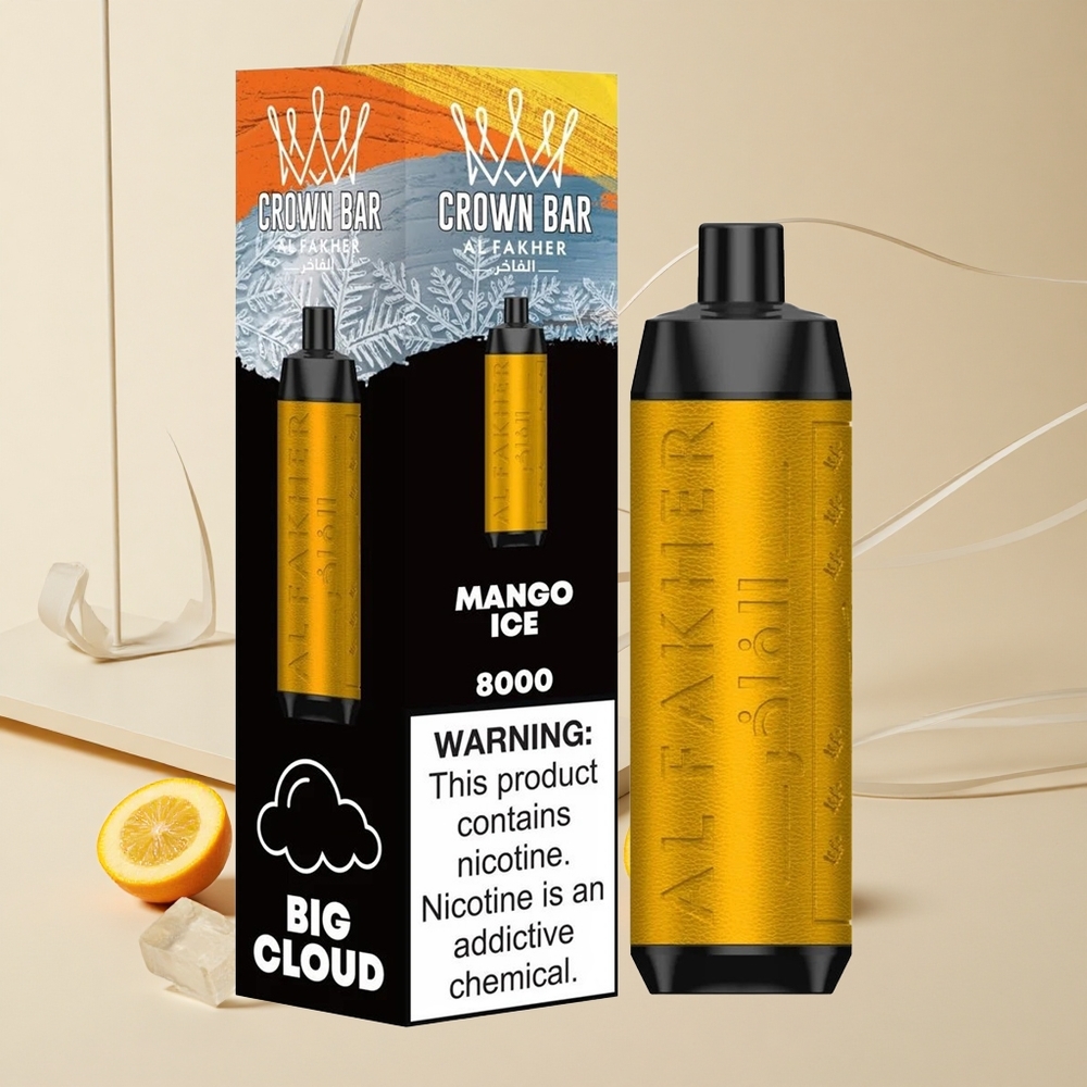 Al Fakher Crown Bar 8000 Mango Ľadový 18ml 5mg