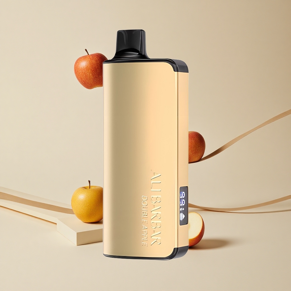 Alibarbar Ingot 9000 Puffs Jednorazové Vape Dvojité Jablko 22ml 2350mAh