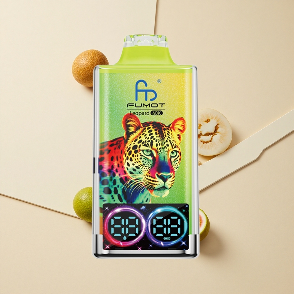 Fumot Leopard 40000 Púchov Jednorazové Vape Kiwi Maracuja Guava 0%,2%,3%,5% Nikotínu 700mAh Batéria