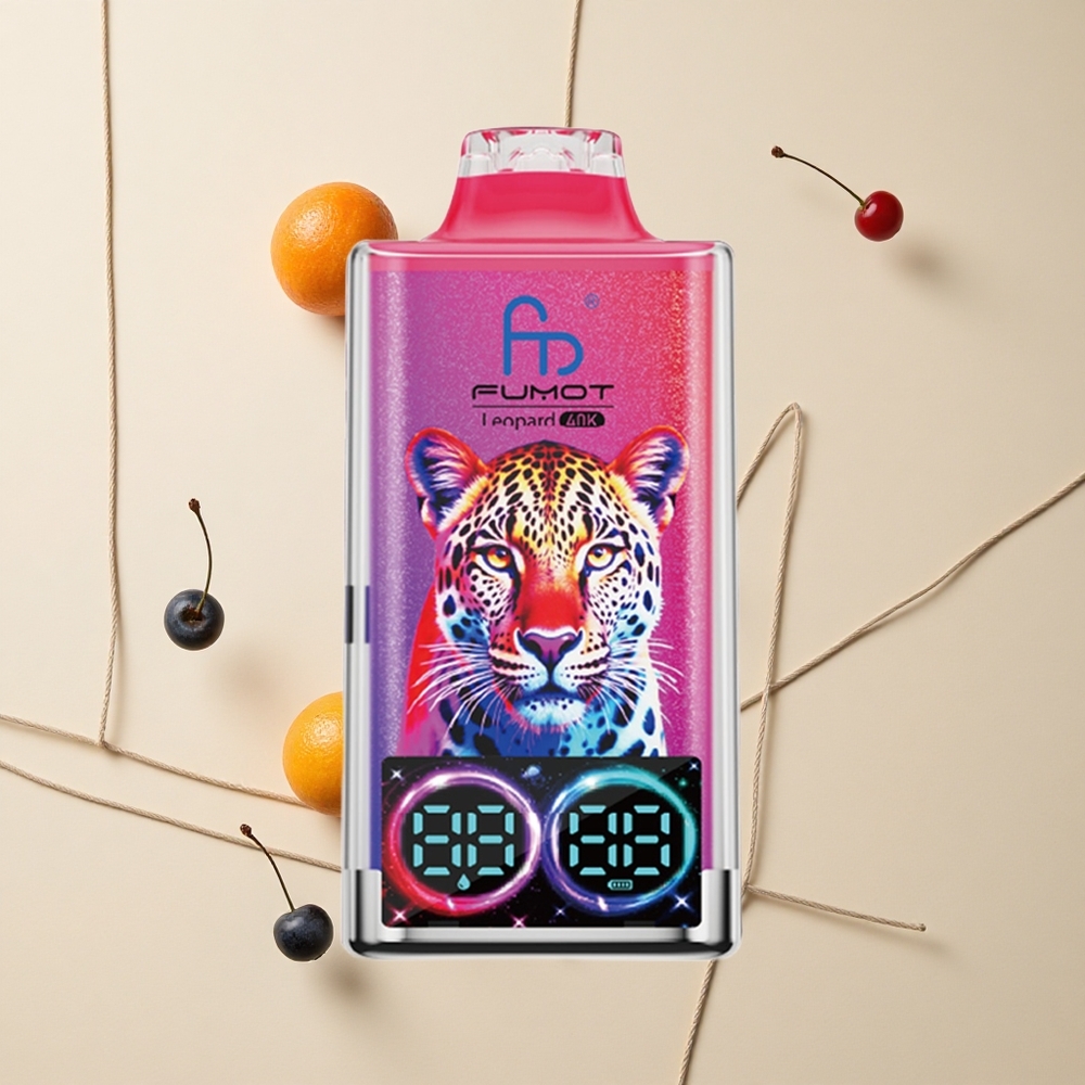 Fumot Leopard 40K Púchov Jednorazové Vape Čučoriedka Čerešňa Dual Mesh 700mAh Batéria