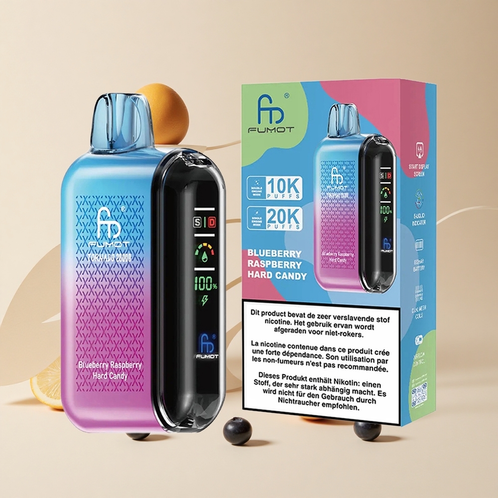 Fumot Tornado 20000 Púchov Jahoda Malina Smart Displej Dual Mesh Cievka