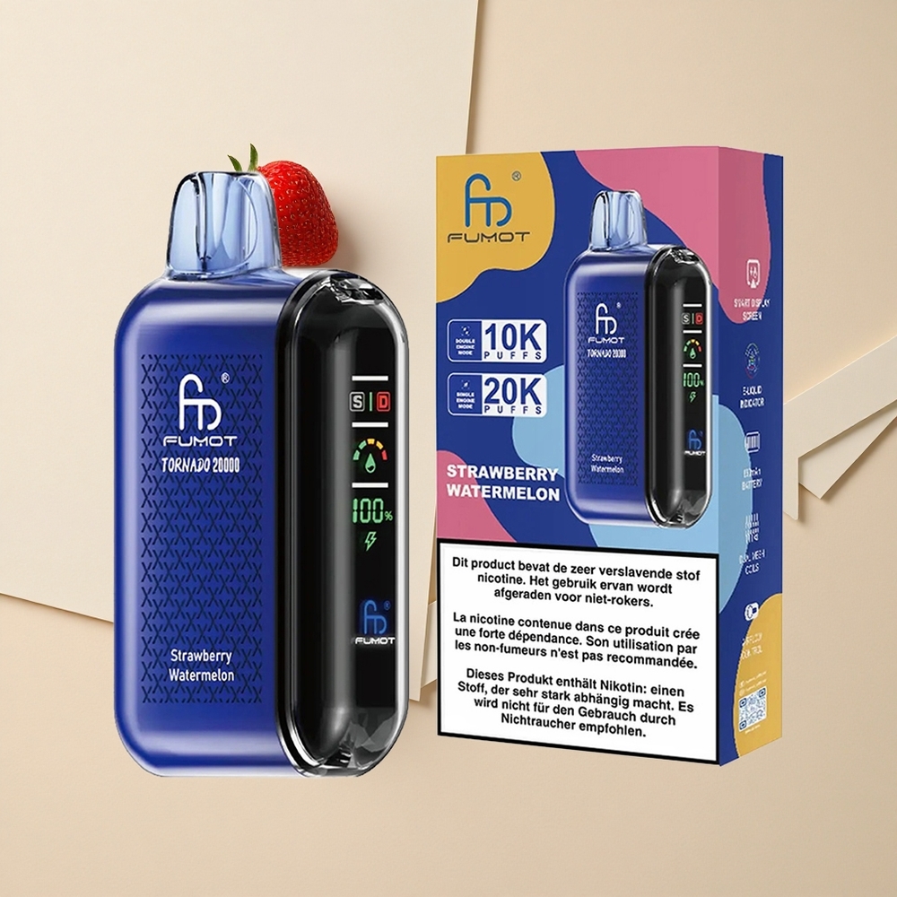 Fumot Tornado 20000 Púchov Jahoda Vodný melón 20ml Kapacita Batérie 850mAh