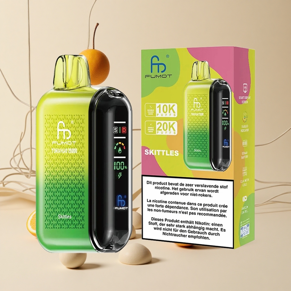 Fumot Tornado 20000 Púchov Jednorazové Vape Dužinový Mix 20ml Kapacita 850mAh Batéria