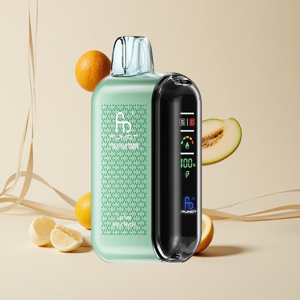Fumot Tornado 20000 Púchov Jednorazové Vape Lychee Hami Melón 20ml Kapacita 850mAh Batéria