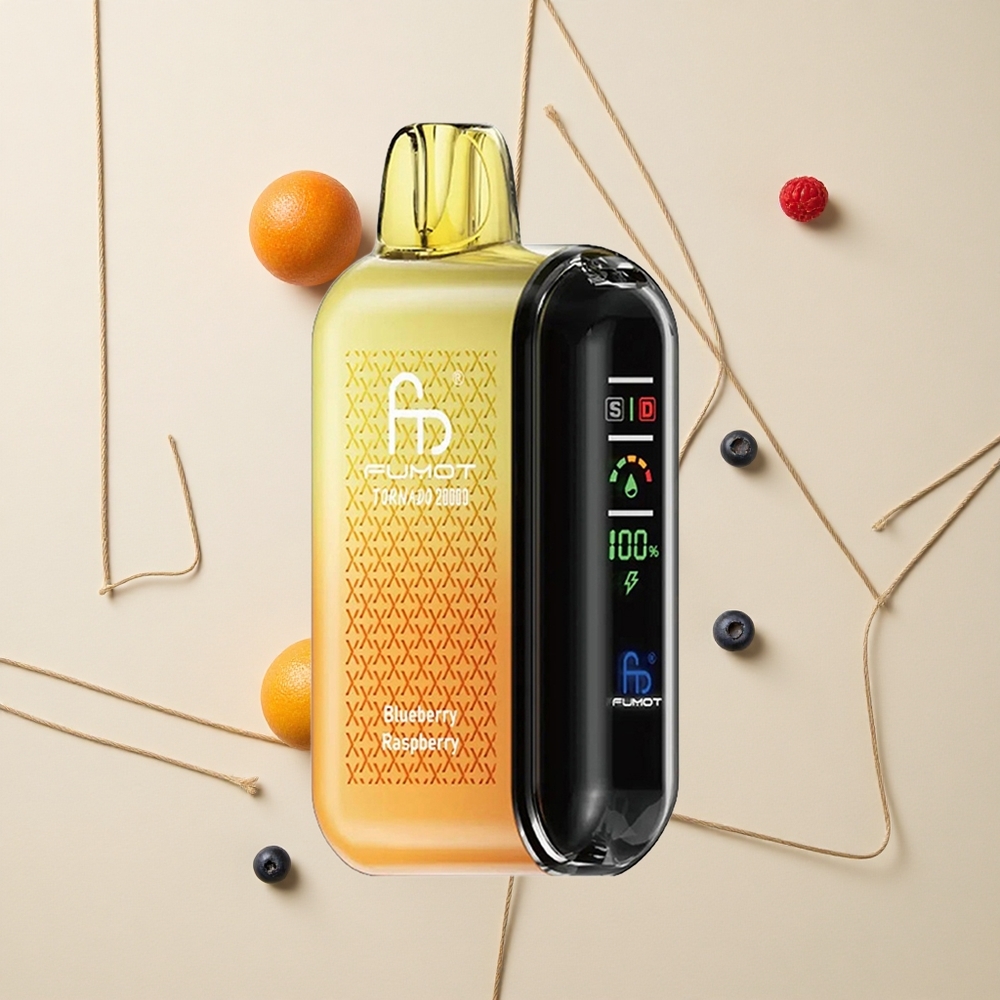 Fumot Tornado 20000 Púchov Jednorazové Vape Čučoriedka Malina 20ml Kapacita 850mAh Batéria