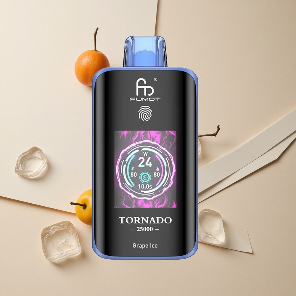Fumot Tornado 25000 Púchov HD Displej 700mAh Batéria Hroznový ľad