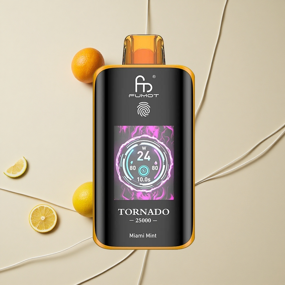Fumot Tornado 25000 Púchov Jednorazové Vape Miami Mätová 20ml Preplnená Tekutina 700mAh Batéria
