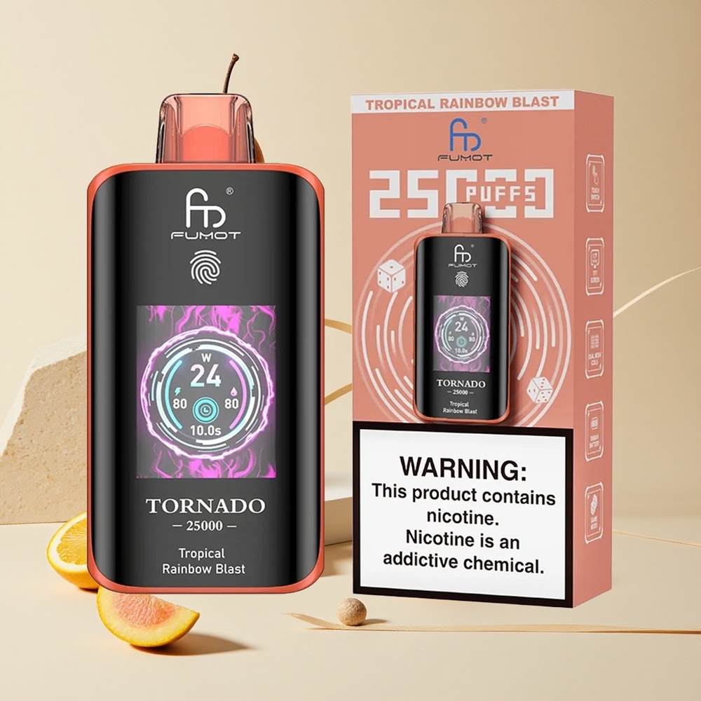 Fumot Tornado 25000 Púchov Tropická Dúha Výbuch 20ml Predplnená Tekutina 700mAh Dobíjateľná Bateria