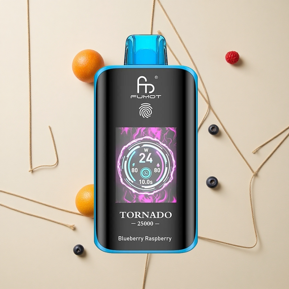 Fumot Tornado 25000 Púchov Čučoriedka Malina HD Obrazovka 700mAh Batéria