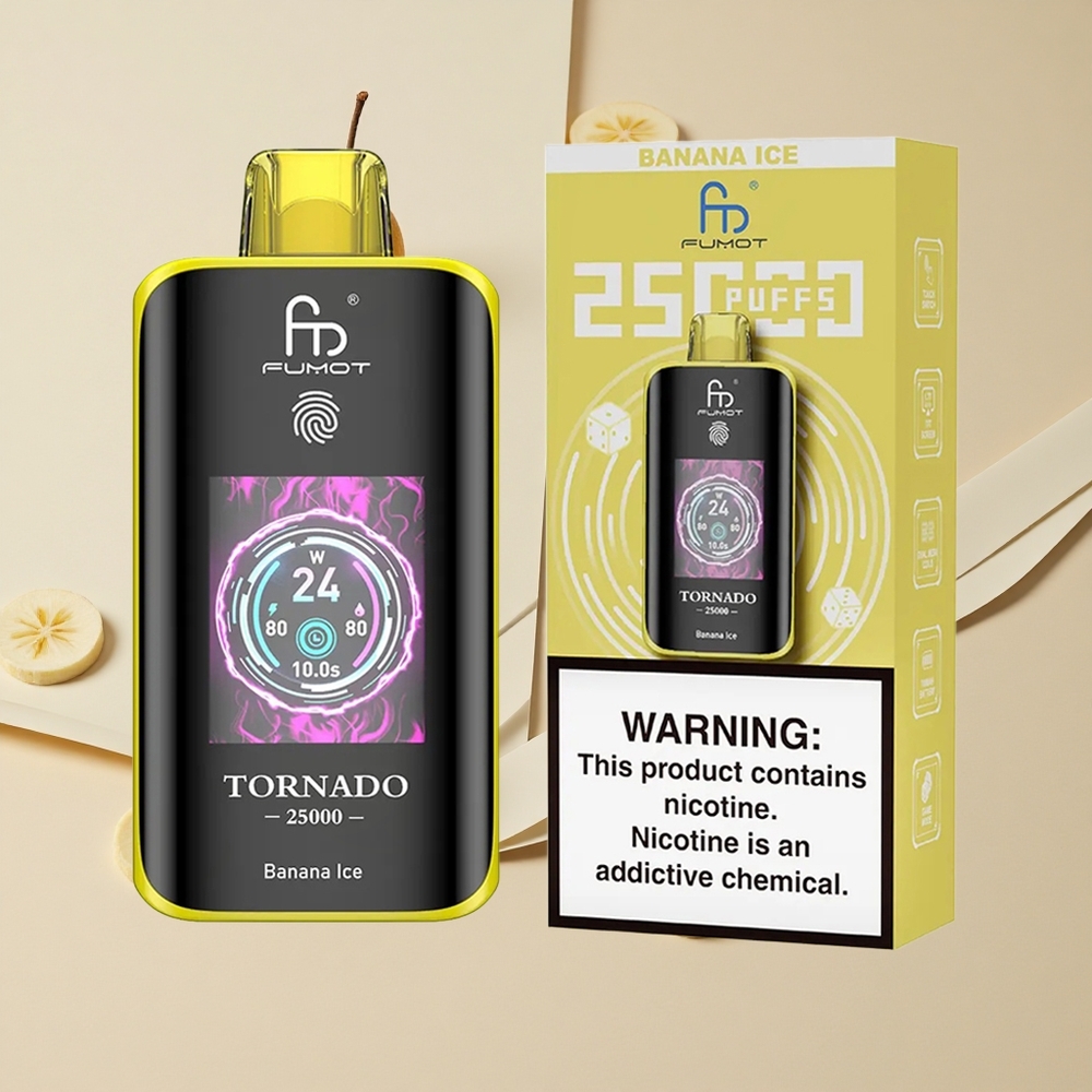 Fumot Tornado 25000 Pofov Banánová Mrazeň 20ml Tekutina 700mAh Batéria