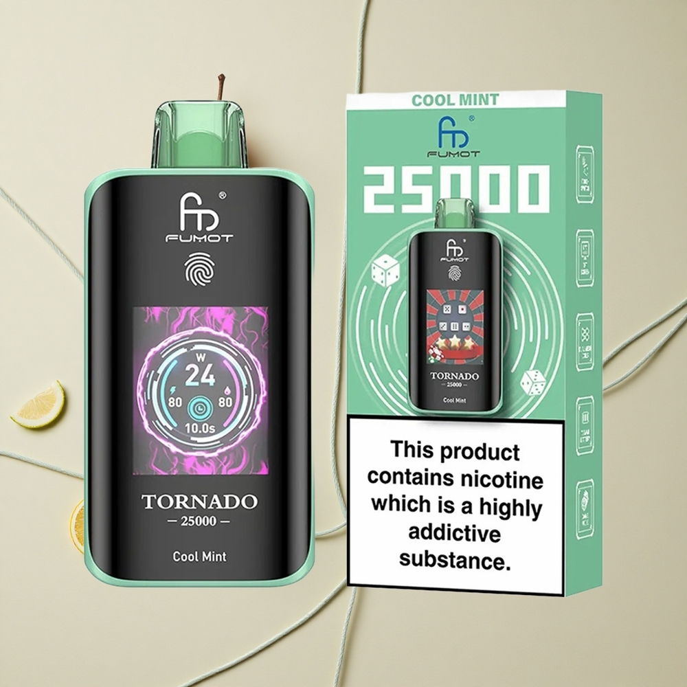 Fumot Tornado 25000 Puffs Chladivá Mätová 20ml Prédplnená Kvapalina 700mAh Batéria