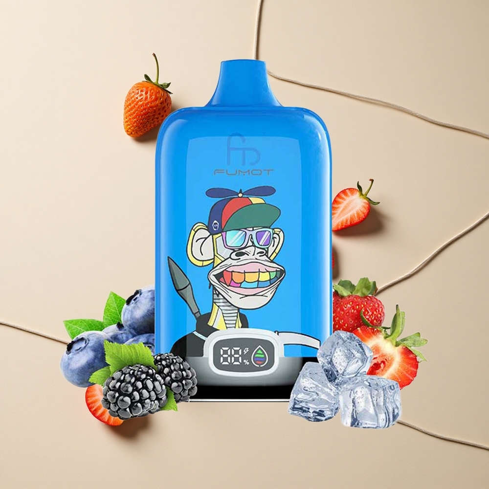 Fumot Tornado 12000 Puffs Jahoda Hrozno 20ml E-Liquid 550mAh Batéria