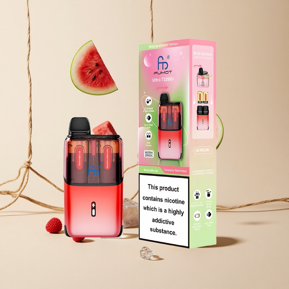 Fumot Ultra T32000 32000 Púchov 24ml Vodný Melón Ľad - Malina Vodný Melón