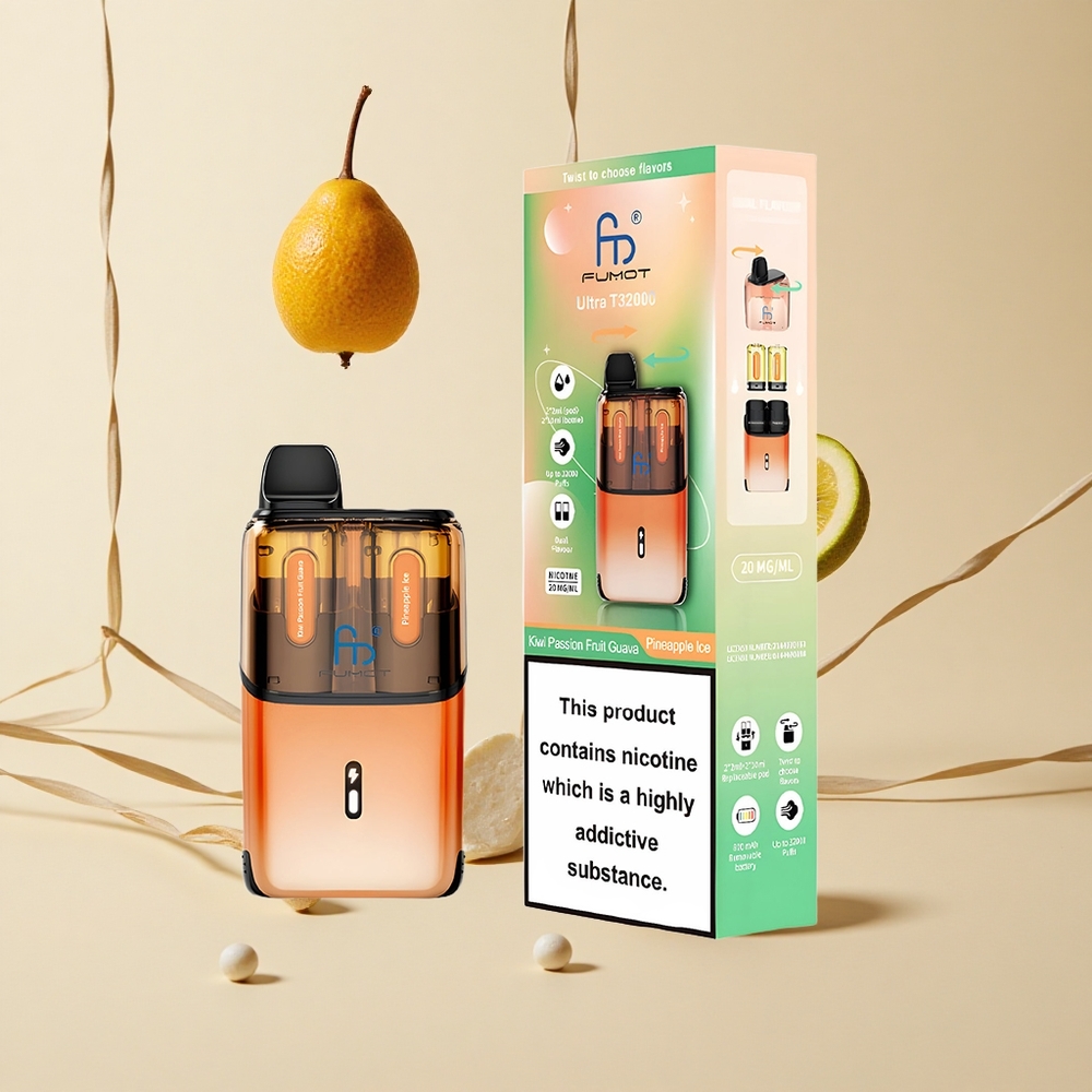 Fumot Ultra T32000 Jednorazové Vape 32000 Púchov Ananásový ľad s Chuťou Kiwi Marakuja Guava 800mAh Batéria