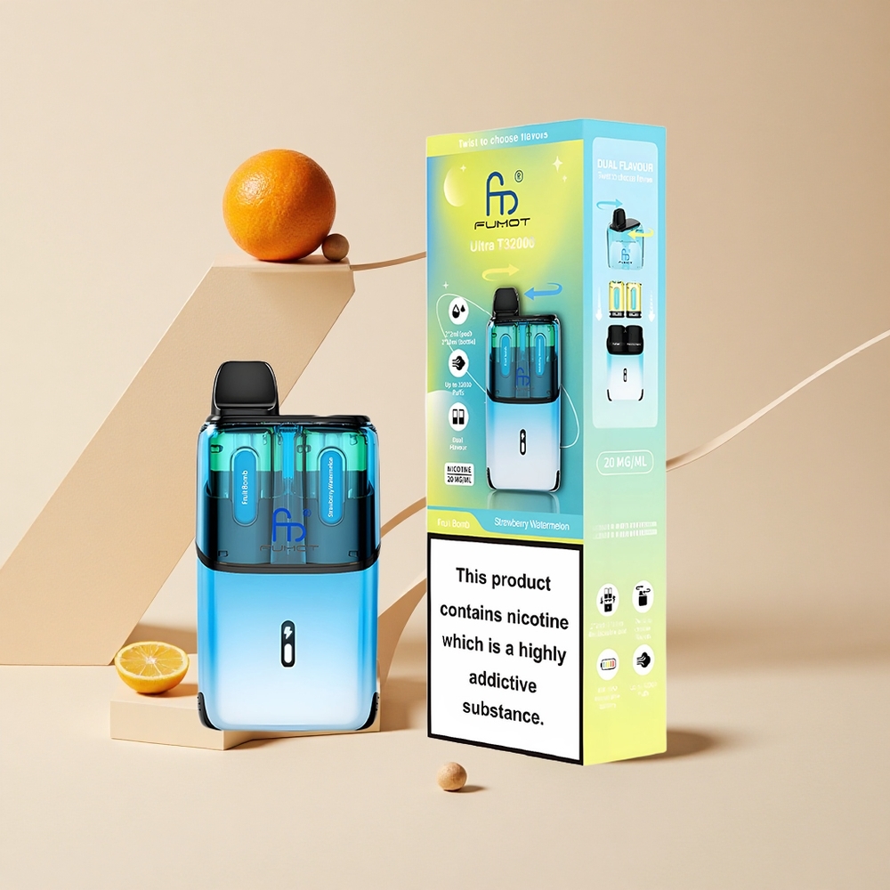 Fumot Ultra T32000 Jednorazové Vape 32000 Púchov Jahoda-Vodný melón 800mAh Batéria