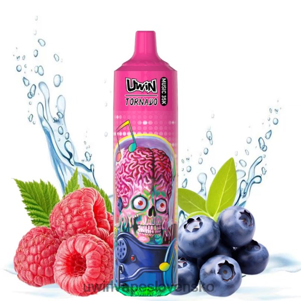 UWIN Vape Cena - UWIN CRYSTAL 35 000 jednorazová vapa čučoriedka malina 06D4Z16